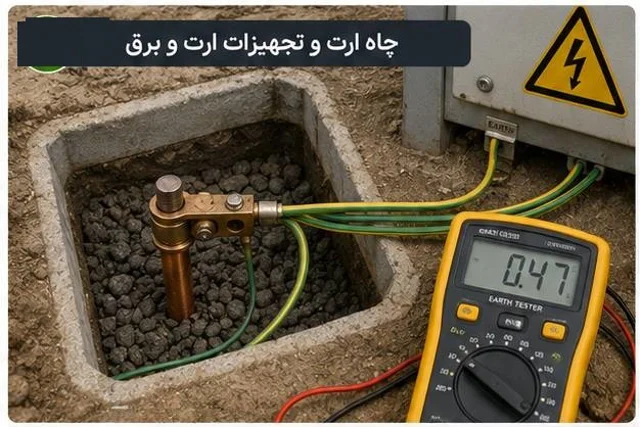 طراحی و اجرای سیستم ارت و صاعقه گیر